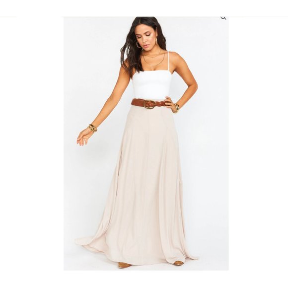 Show Me Your Mumu Weddings Dresses & Skirts - Show Me Your Mumu Weddings Princess Diana Stretch Ballgown Skirt Beige XXS